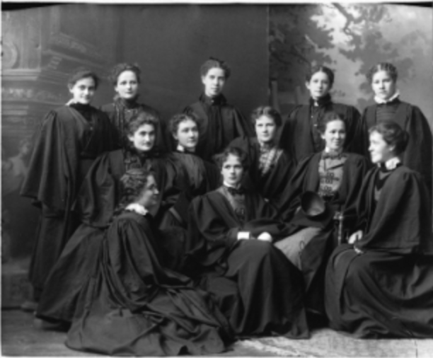 Women are allowed to take classes, as a condition of Lord Strathcona’s $120,000 endowment to the University